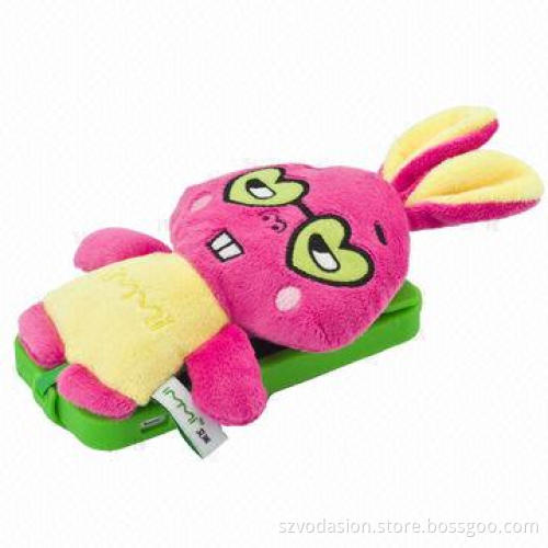 Plush pencil case with stylish rabbit design